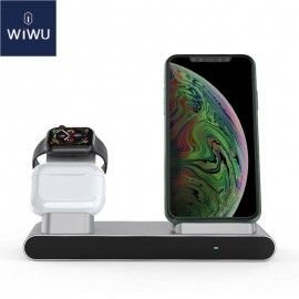 WiWU 18W Power Air 3 in 1 Wireless Charger for iPhone iWatch Airpods