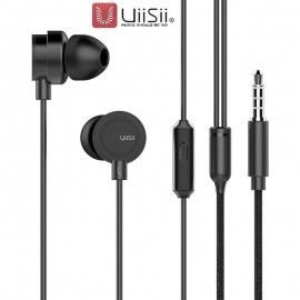 UiiSii HM-13 Half In-ear Metal Bass Music Earphone Wired Headphones