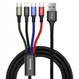 Baseus Rapid Series 4 In 1 Type-C Micro Usb Data And Charging  Cable