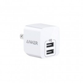 Anker PowerPort Mini  Foldable Plug Dual Port Phone USB Wall Charger
