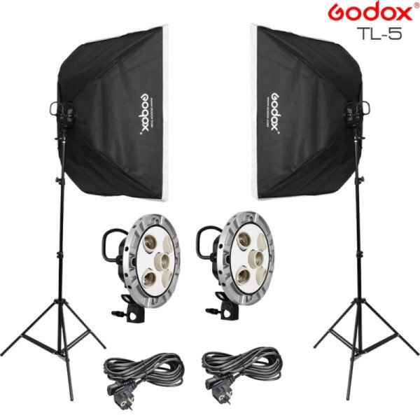 Godox Softbox Lighting Setup For YouTube Home Studio, Live Streaming Combo Set