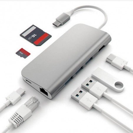 Baseus 8-In-1 USB Type-C Multi Adapter Almighty Hub for MacBook Laptop