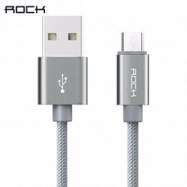 Rock Metal Micro USB Charging Data Cable 100CM