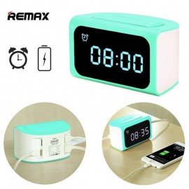 Remax RMC-05 LED Digital Alarm Clock Timer with 4 USB Charging Adapter