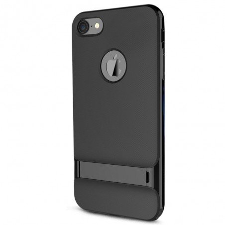Rock Royce iPhone 7 Kickstand Cover Case Jet Black