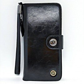 Open Leather Flip Wallet Case Cover For iPhone