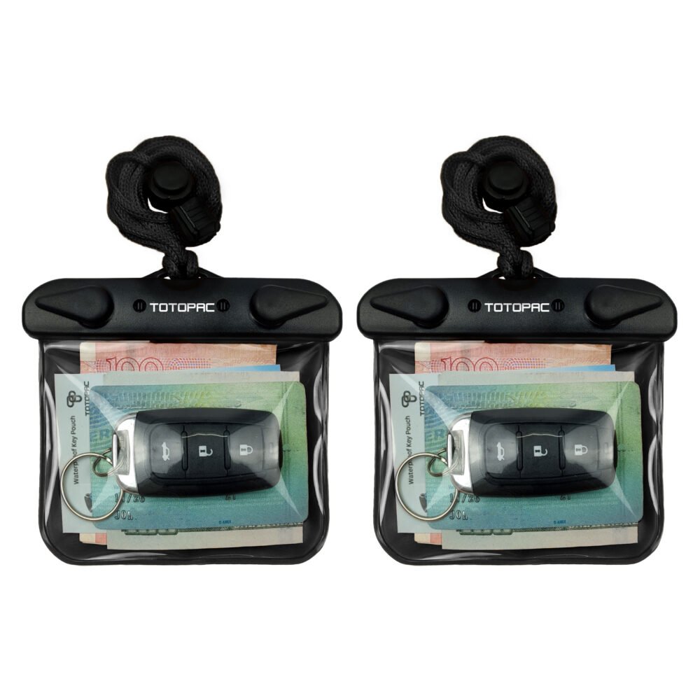 DRIPAC IPX8 Waterproof Key Fob Case - Floating Pouch For Car Keys, Cards, Money & Airtags