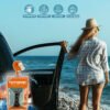 TOTOPAC Waterproof FOB Pouch Car Key Case Submersible Dry Bag Holder (Orange) - Image 2