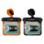TOTOPAC 2Pack Waterproof Car Key FOB Case (Black + Orange)