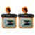 TOTOPAC 2Pack Waterproof Car Key FOB Case (Orange + Orange)
